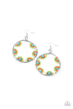 Load image into Gallery viewer, Off The Rim- Multicolored Silver Earrings- Paparazzi Accessories