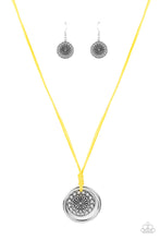 Load image into Gallery viewer, One MANDALA Show- Yellow and Silver Necklace- Paparazzi Accessories