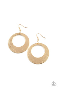 Outer Plains- Gold Earrings- Paparazzi Accessories
