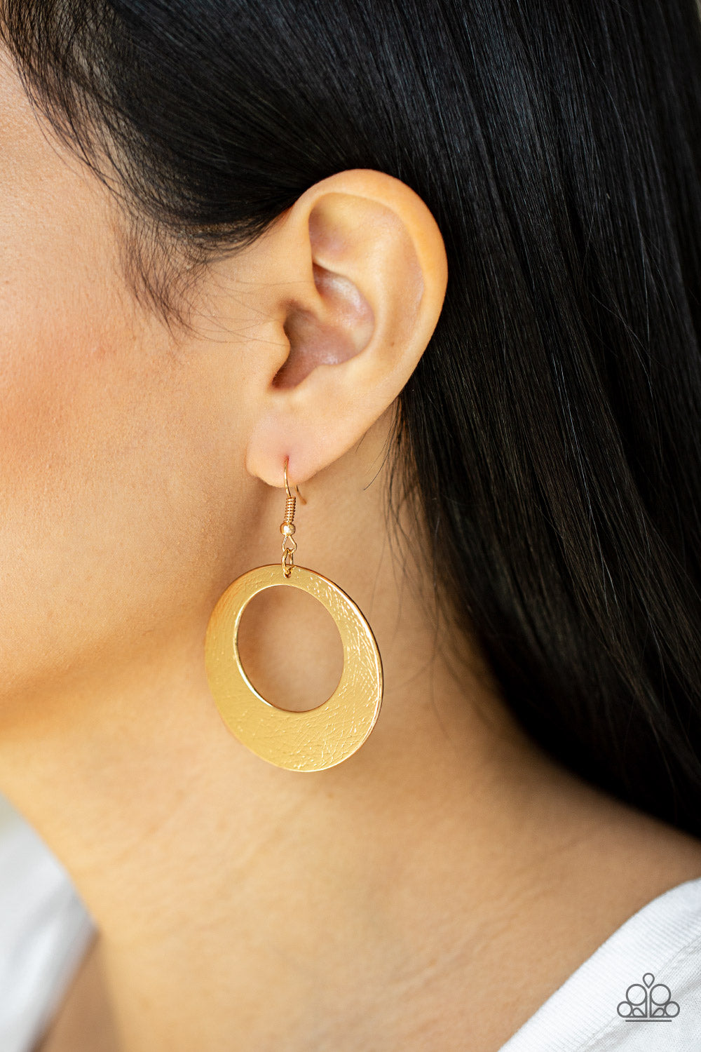 Outer Plains- Gold Earrings- Paparazzi Accessories
