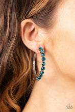 Load image into Gallery viewer, Photo Finish- Blue and Silver Earrings- Paparazzi Accessories