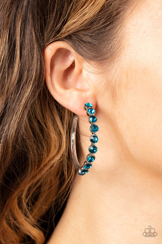 Photo Finish- Blue and Silver Earrings- Paparazzi Accessories