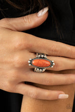 Load image into Gallery viewer, Pioneer Paradise- Orange and Silver Ring- Paparazzi Accessories