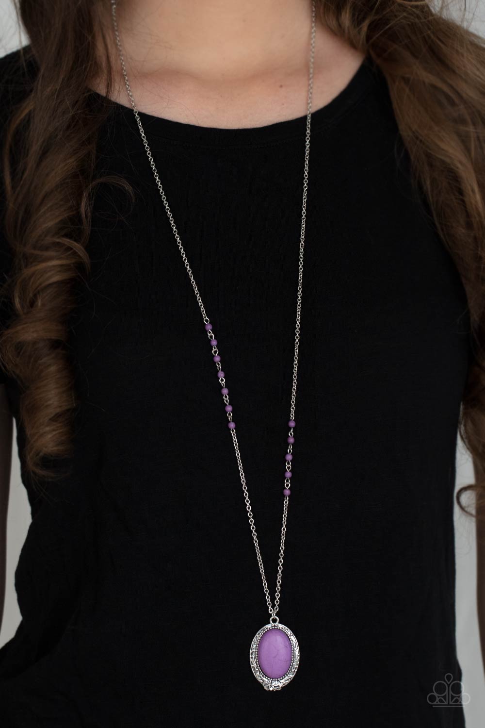 Paparazzi Sophisticated Squared - Purple Necklace – GlaMarous Titi Jewels