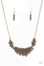 Load image into Gallery viewer, Queen Of The QUILL- Brass Necklace- Paparazzi Accessories