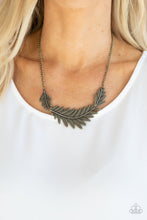 Load image into Gallery viewer, Queen Of The QUILL- Brass Necklace- Paparazzi Accessories