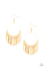 Load image into Gallery viewer, Radiant Chimes- Gold Earrings- Paparazzi Accessories