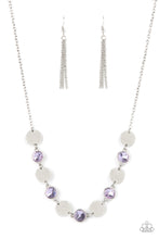 Load image into Gallery viewer, Refined Reflections- Purple and Silver Necklace- Paparazzi Accessories