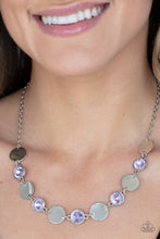 Load image into Gallery viewer, Refined Reflections- Purple and Silver Necklace- Paparazzi Accessories