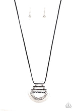 Load image into Gallery viewer, Rise and SHRINE- Silver and Black Necklace- Paparazzi Accessories