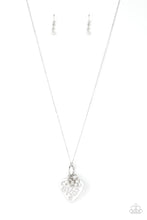 Load image into Gallery viewer, Romeo Romance- White and Silver Necklace- Paparazzi Accessories