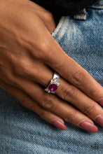 Load image into Gallery viewer, Royal Till The End- Pink and Silver Ring- Paparazzi Accessories