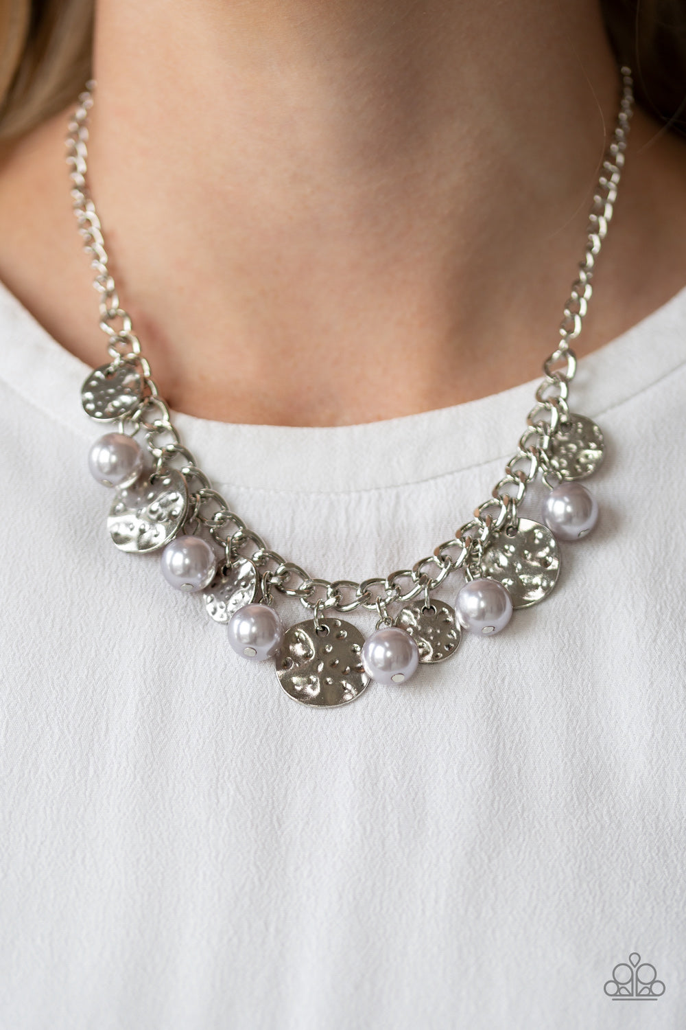 Seaside Sophistication- Silver Necklace- Paparazzi Accessories