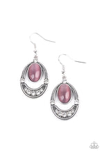 Load image into Gallery viewer, Serene Shimmer- Purple and Silver Earrings- Paparazzi Accessories