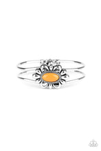 Load image into Gallery viewer, Serene Succulent- Orange and Silver Bracelet- Paparazzi Accessories