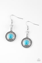 Load image into Gallery viewer, Simply Stagecoach- Blue and Silver Earrings- Paparazzi Accessories