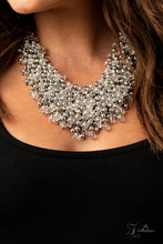 Load image into Gallery viewer, Sociable- White and Silver Necklace- Paparazzi Accessories