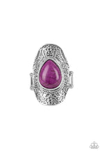 Load image into Gallery viewer, Southern Sage- Purple and Silver Ring- Paparazzi Accessories