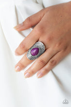 Load image into Gallery viewer, Southern Sage- Purple and Silver Ring- Paparazzi Accessories