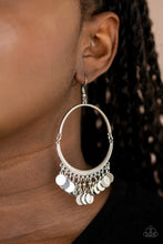 Load image into Gallery viewer, Speed Of SPOTLIGHT- Silver Earrings- Paparazzi Accessories