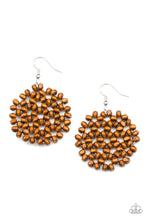 Load image into Gallery viewer, Summer Escapade- Brown and Silver Earrings- Paparazzi Accessories