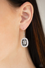 Load image into Gallery viewer, The Modern Monroe- White and Silver Earrings- Paparazzi Accessories