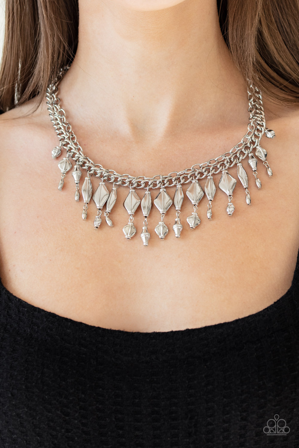 Trinket Trade- Silver Necklace- Paparazzi Accessories