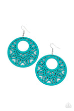Load image into Gallery viewer, Tropical Reef- Blue and Silver Earrings- Paparazzi Accessories