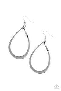 Very Enlightening- Black and Silver Earrings- Paparazzi Accessories