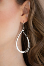 Load image into Gallery viewer, Very Enlightening- Black and Silver Earrings- Paparazzi Accessories
