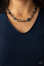 Load image into Gallery viewer, Working OVAL-Time- Gunmetal Necklace- Paparazzi Accessories