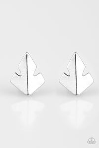 Fire Drill- Silver Earrings- Paparazzi Accessories