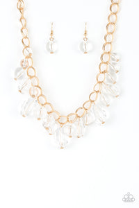 Gorgeously Globetrotter- Gold Necklace- Paparazzi Accessories