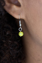 Load image into Gallery viewer, Hibiscus Hideaway- Yellow and Silver Necklace- Paparazzi Accessories