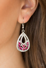 Load image into Gallery viewer, Sparkling Stardom- Pink and Silver Earrings- Paparazzi Accessories
