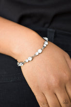 Load image into Gallery viewer, Twinkle Twinkle Little STARLET- White and Gunmetal Bracelet- Paparazzi Accessories