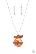 Load image into Gallery viewer, A WOODWORK In Progress- Orange and Brown Necklace- Paparazzi Accessories