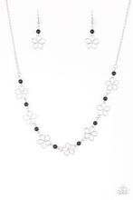 Load image into Gallery viewer, Always Abloom- Black and Silver Necklace- Paparazzi Accessories