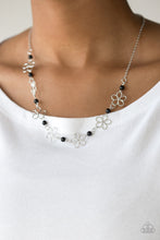 Load image into Gallery viewer, Always Abloom- Black and Silver Necklace- Paparazzi Accessories