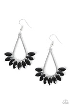 Load image into Gallery viewer, Be On Guard- Black and Silver Earrings- Paparazzi Accessories