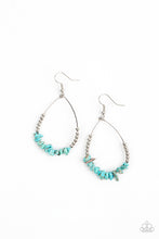 Load image into Gallery viewer, Come Out Of Your SHALE- Blue and Silver Earrings- Paparazzi Accessories