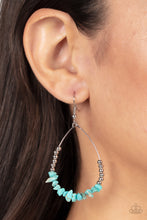 Load image into Gallery viewer, Come Out Of Your SHALE- Blue and Silver Earrings- Paparazzi Accessories