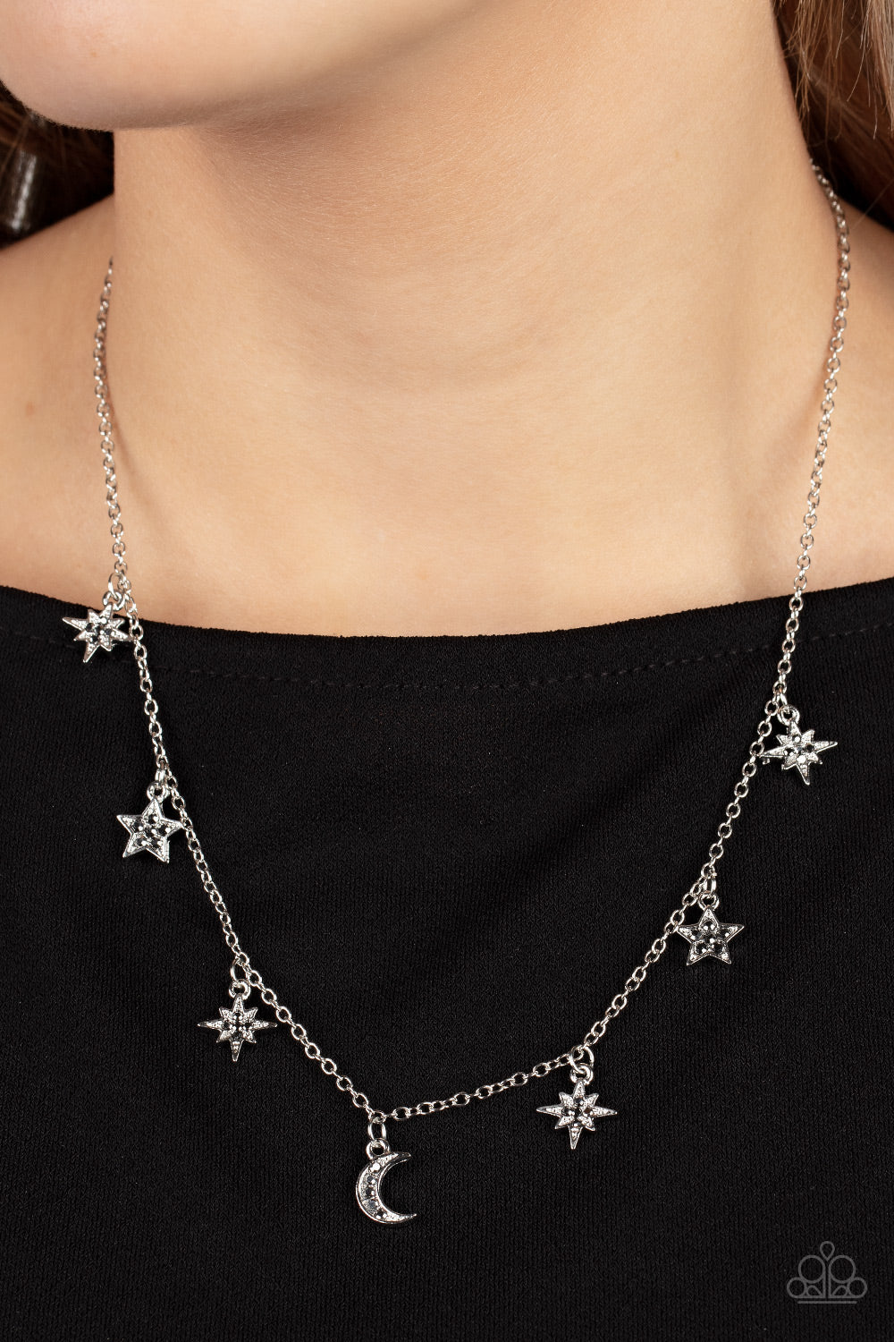 Cosmic Runway- Silver Necklace- Paparazzi Accessories