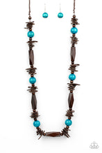 Load image into Gallery viewer, Cozumel Coast- Blue and Brown Necklace- Paparazzi Accessories