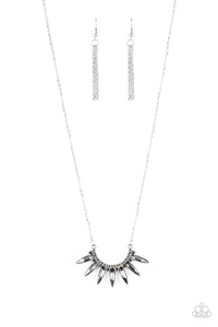 Empirical Elegance- Silver Necklace- Paparazzi Accessories