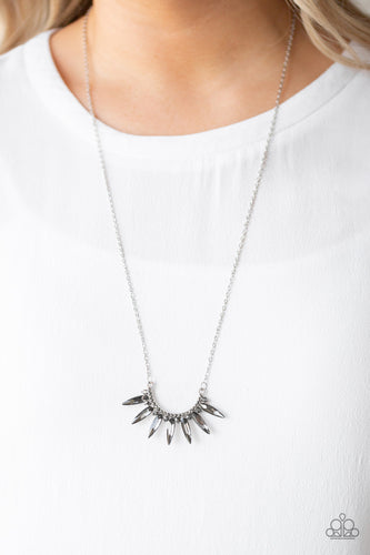 Empirical Elegance- Silver Necklace- Paparazzi Accessories