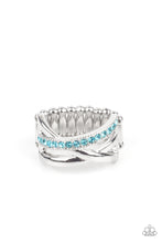 Load image into Gallery viewer, Forever Flawless- Blue and Silver Ring- Paparazzi Accessories