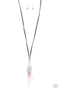 Fundamentally Flirtatious- Pink and Silver Necklace- Paparazzi Accessories