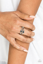 Load image into Gallery viewer, Give It Your ZEST- Black and Silver Ring- Paparazzi Accessories