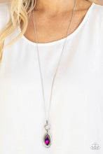 Load image into Gallery viewer, Glamorously Glaring- Pink and Silver Necklace- Paparazzi Accessories